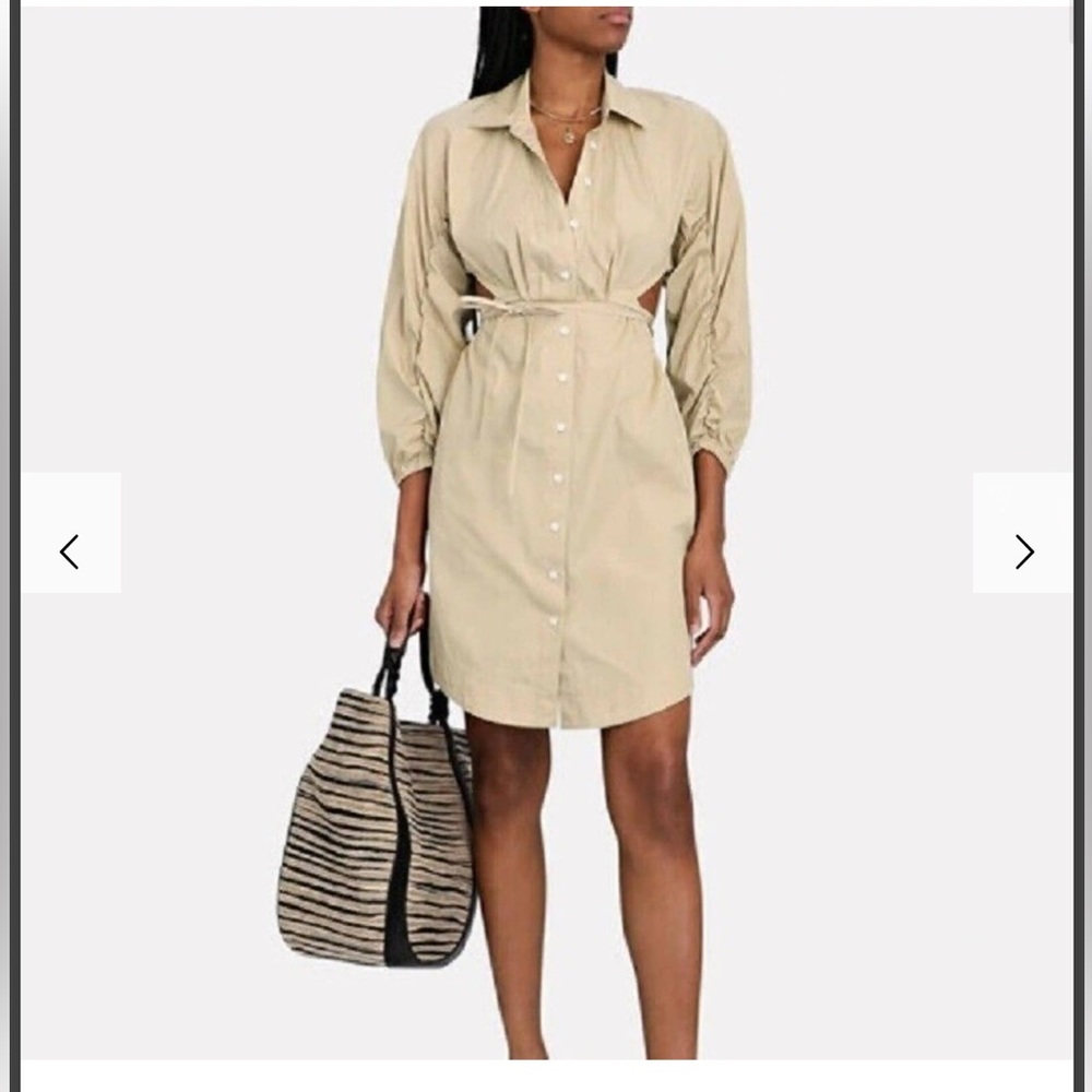 NWOT Derek Lam Jayce cutout shirt dress